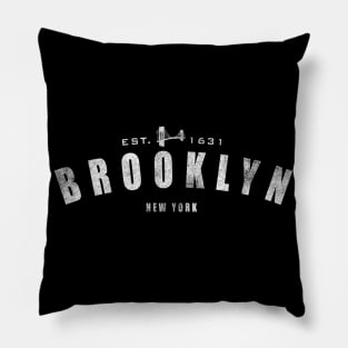 Brooklyn NY Bridge Vintage Souvenir Pillow