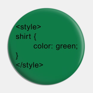 HTML Style - Green Pin