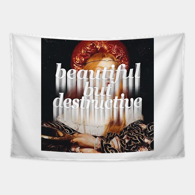 Beautiful But Destructive ∆∆∆ Aesthetic Design Tapestry by CultOfRomance