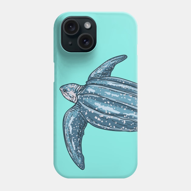Leatherback Turtle Phone Case by SWON Design