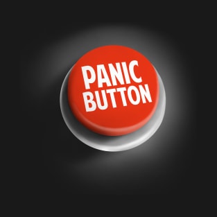 Funny Panic Button - Emergency Red Alert T-Shirt