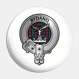 Clan Gordon Crest & Red Tartan Pin