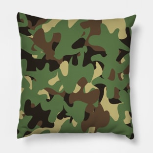 Camouflage Seamless Pattern Pillow