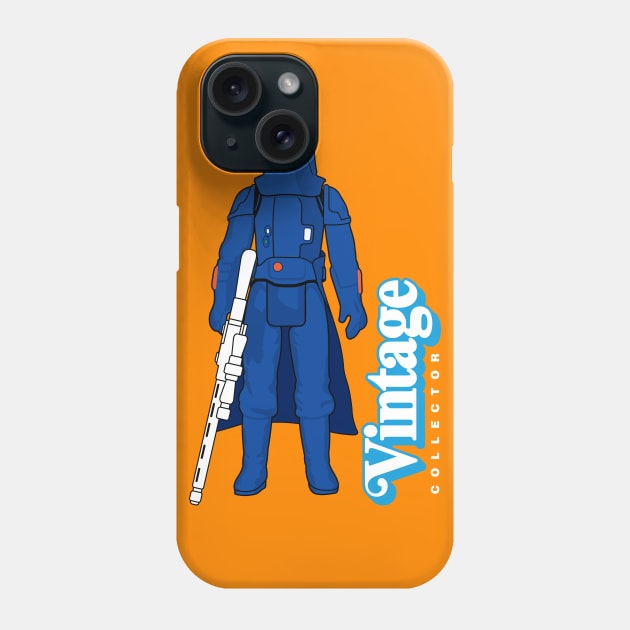 Vintage Collector - UZAY Blue Star Action Figure Phone Case by LeftCoast Graphics