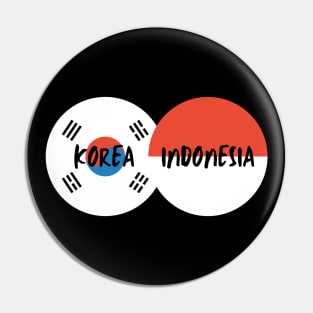 Korean Indonesian - Korea, Indonesia Pin