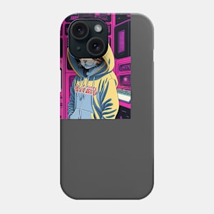 Cat looking cute on Hoodies Phone Case