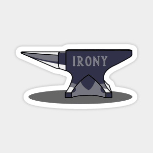 Anvil of Irony: Striking Wordplay Design Magnet