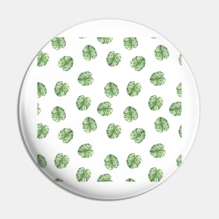 Monstera Plant Pattern Pin