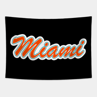 Football Fan of Miami Tapestry