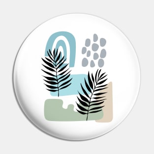 Tropical Abstract Design Pin