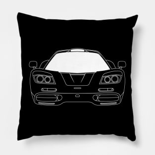 Mclaren F1 White Outline Pillow