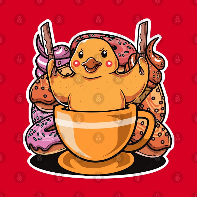 Weird Duck and Coffee by unygara