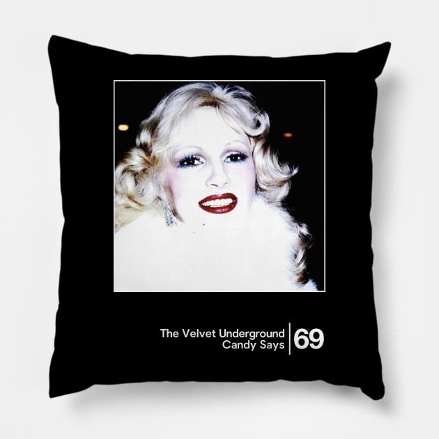 The Velvet Underground - Candy Says / Minimal Style Graphic Artwork Pillow by saudade