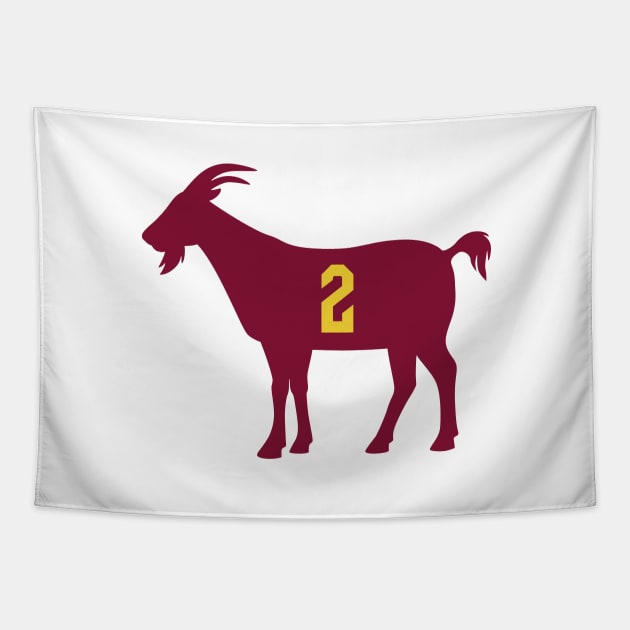 CLE GOAT - 2 - White Tapestry by KFig21