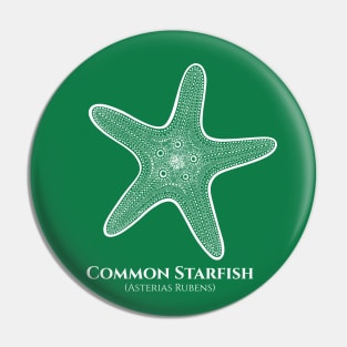 Common Starfish with Common and Latin Names - ocean design Pin