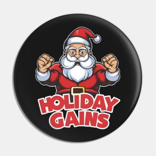 Festive Fitness: Santa’s Holiday Gains Pin