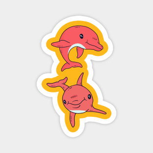 Pink dolphin Magnet