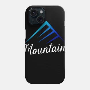 Mountain with gradient color Phone Case