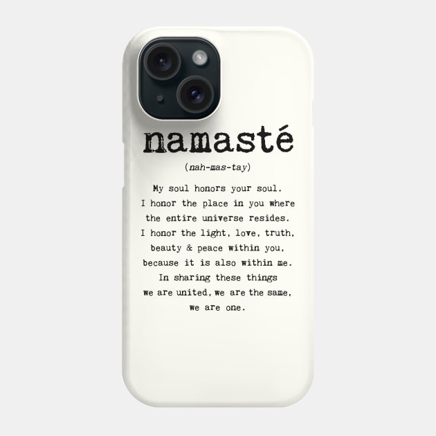 Namaste Phone Case by wolfandbird