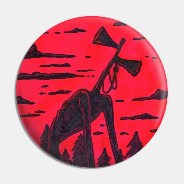 Siren Head Pin by nannonthehermit