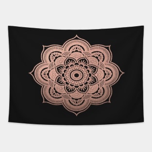 Rose gold mandala Tapestry