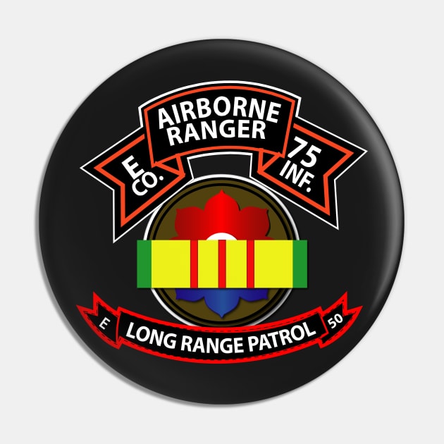 E Co 75th Ranger - 9th Infantry Division - VN Ribbon - LRSD Pin by twix123844