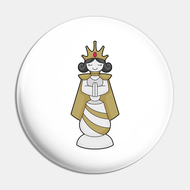 Chess piece Queen Crown Chess Pin by Markus Schnabel