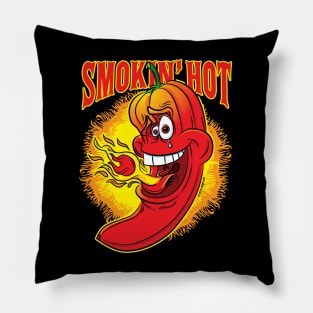 Smokin Hot Spicy Flaming Red Hot Chili Pepper Pillow