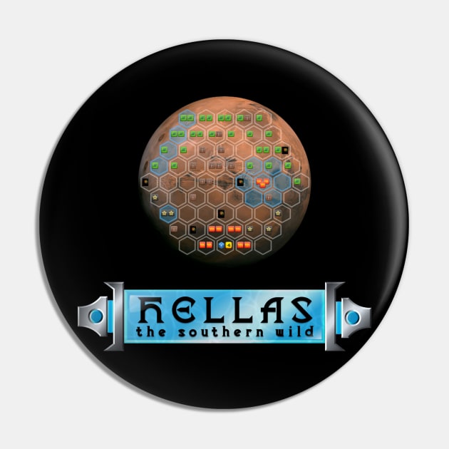 Terraforming Mars: Hellas Map Pin by Terraforming Guild