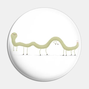 Leggy Worm Creature with a Bum Pin