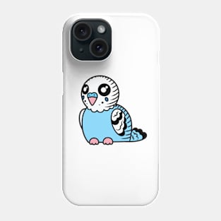 Sky Blue Budgie Phone Case