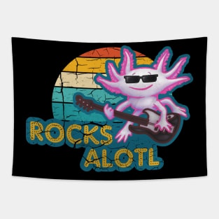 Rocksalotl Axolotl Guitar Rock Music Tapestry