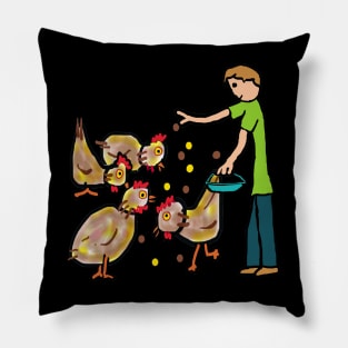 Backyard Chicken Keeping, Feeding and Farming Pillow