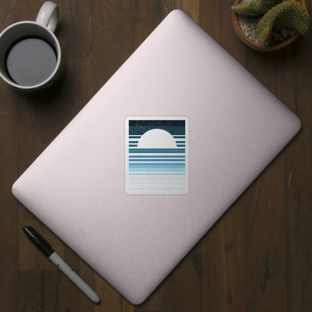 ocean frequency sunset - Ocean - Sticker