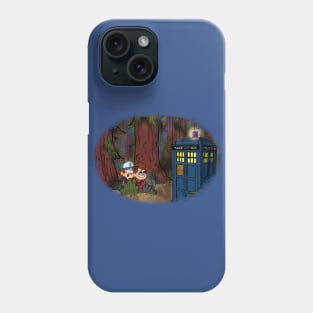 A TARDIS at Gravity Falls Phone Case