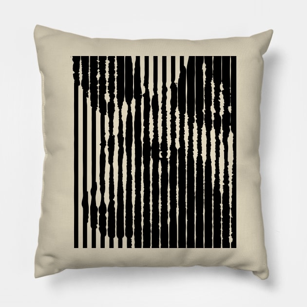 Wild Dog Close-up Anamorphic Illusion Pop Art Pillow by scotch