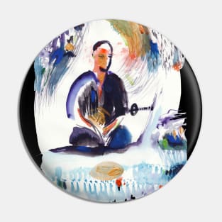 Iaido, sitting in nature Pin