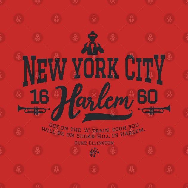 New York Harlem - Harlem Logo - Harlem Manhattan - Duke Ellington by Boogosh