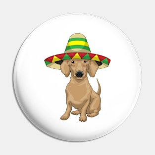 Dachshund Mexican hat Pin