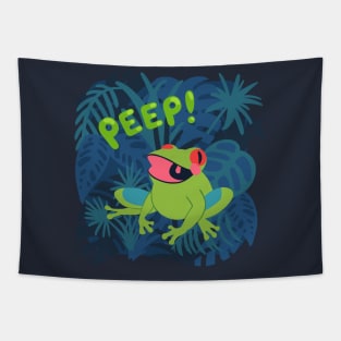 Tree Frog Peep! Tapestry