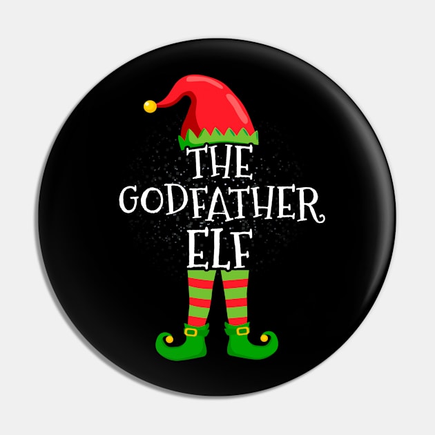 godfather Elf Family Matching Christmas Group Funny Gift Pin by silvercoin