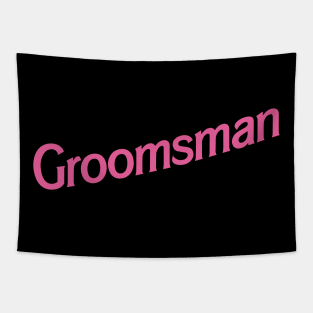 Groomsman Barbie logo Tapestry