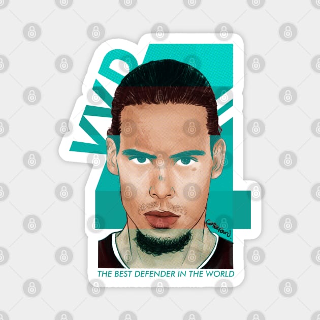 VVD4 Virgil Van Dijk Magnet by cattafound