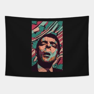 Rowan Atkinson Geometric Art Tapestry