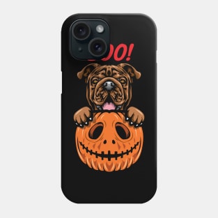 Halloween Pumpkin Bulldog Phone Case