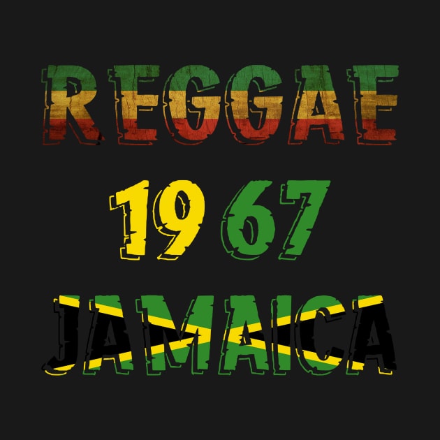 Rasta Reggae 1967 Jamaica Flag by alzo