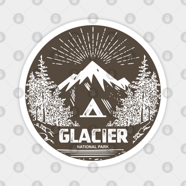 Glacier National Park Magnet by esskay1000