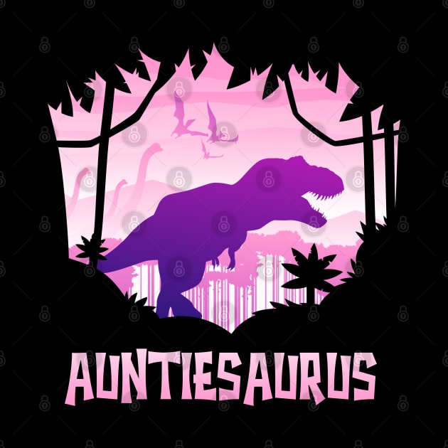 Auntiesaurus T-Rex Auntie Saurus Matching Dinosaur by PinkyTree