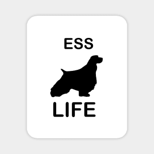 english springer spaniel ess life with silhouette Magnet