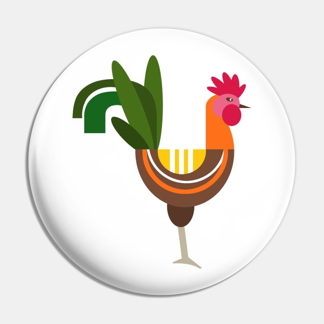 Rooster Pin by AdrianaStore